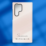 Stylish Monogram Blush Pink Pastel  Samsung Galaxy Case<br><div class="desc">Stylish Monogram Blush Pink Pastel Samsung Galaxy S22 Ultra Case</div>