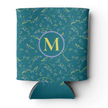 Stylish monogram lilac yellow green pattern