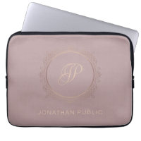Stylish Monogram Personalized Trendy Template