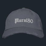 Stylish monogrammed grey<br><div class="desc">Stylish monogrammed grey Embroidered baseball.</div>