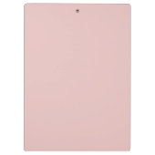 Stylish Monogrammed Name Professional Blush Pink Clipboard (Back)