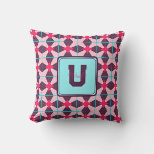 Stylish Monogrammed Pillow for Bridal Shower Gift