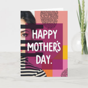 Stylish Mothers Day Portrait Card
