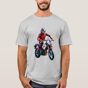 Stylish Motorcycle Rider T-Shirt