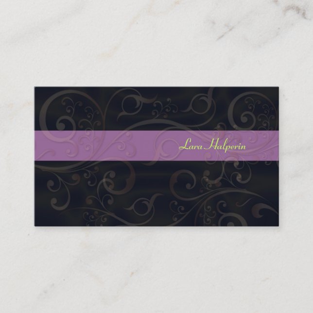 Stylish Nail Salon business cards (Front)
