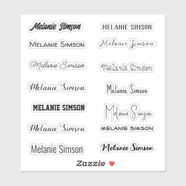 Stylish Name  (Sheet)