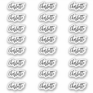 Stylish Name Sticker decal name labels