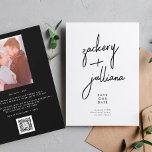 Stylish NAMES | Photo Custom Save The Date<br><div class="desc">Stylish NAMES | Photo Custom Save the Date</div>