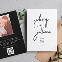 Stylish NAMES | Photo Custom Save The Date