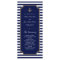 Stylish Nautical Blue Wedding Program Rack Cards