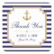 Stylish Nautical Wedding Thank You Favours Sticker
