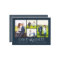Stylish Navy 4 Photo Save the Date