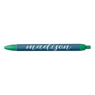 Stylish navy black ink pen