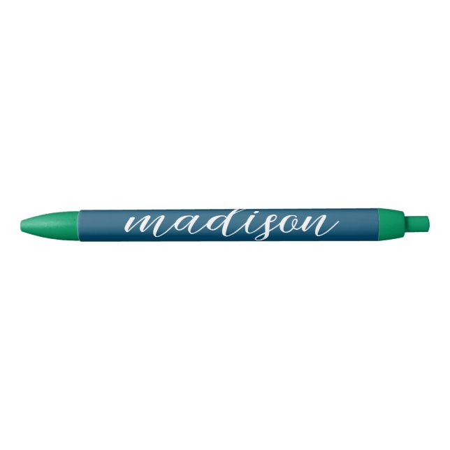 Stylish navy  black ink pen (Front)