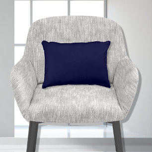 Stylish Navy Blue Solid Colour 11x16 Accent Pillow