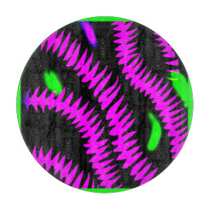 Stylish Neon Patterns Art Cutting Board