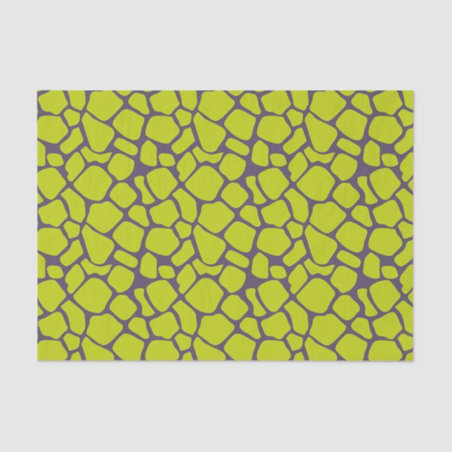 Stylish Neon Purple Leopard Print Animal Skins Tissue Paper (Front)