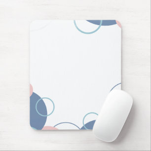 Stylish Notebook with Colorful Circles Design Mouse Pad