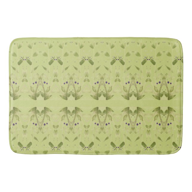 Stylish olive Green Bath Mat (Front)