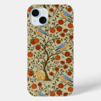 Stylish Orange Apples on Brown Trees Design
