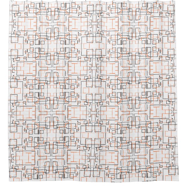 Stylish Orange Black Pattern  (Front)