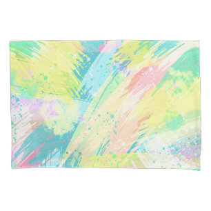 Stylish Pale Pastel Colours Abstract Art Pillowcase