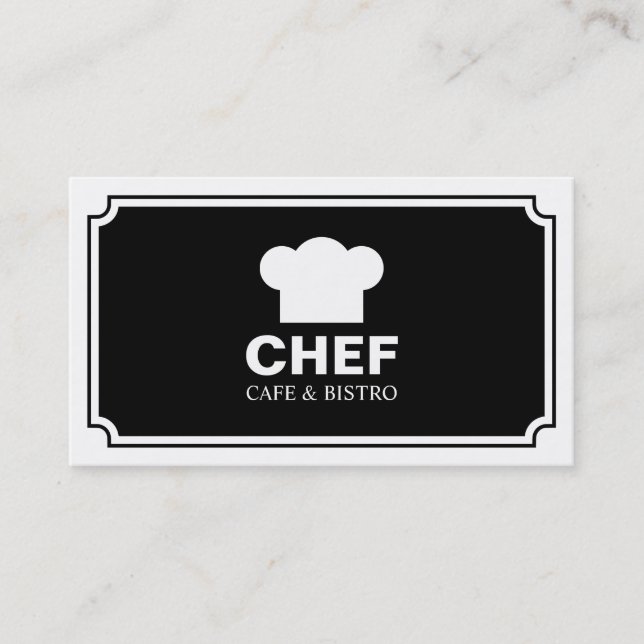 Stylish panel - Black Business Card (Front)