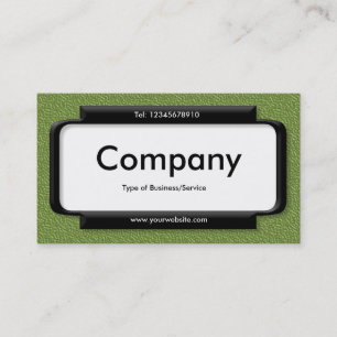 Stylish Panel - Green Embossed Texture Business Card