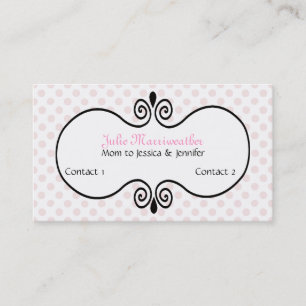 Stylish Paris High Fashion Mommy Calling Card