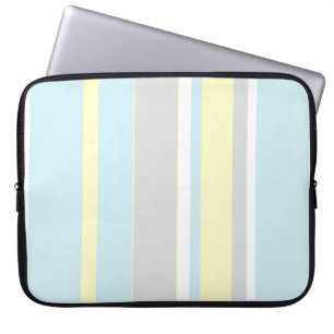 Stylish Pastel Colour Lines Laptop Sleeve