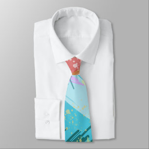 Stylish Pastel Colours Abstract Art Tie