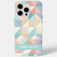 Stylish Pastel Colours Geometric Pattern Design