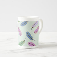 Stylish Pastel Feathers Pattern