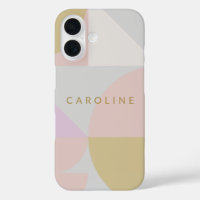 Stylish Pastel Geometric Shapes Personalized 