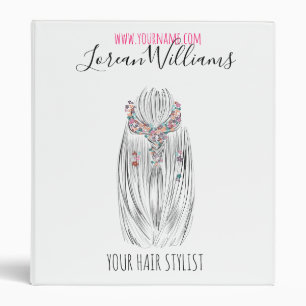 Stylish Pastel Hair Stylist Braid Hairstyle Flower Binder