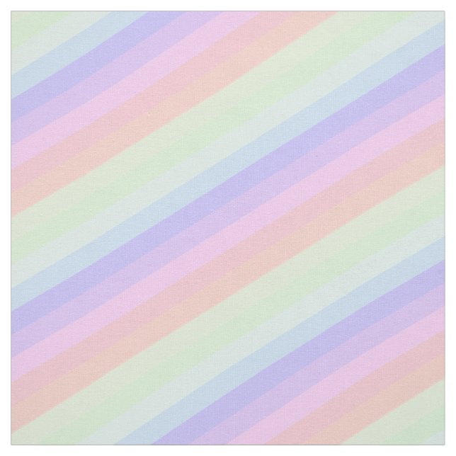 Stylish Pastel Striped Diagonal Pattern Fabric (Swatch)