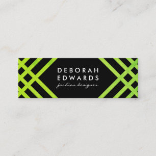 Stylish Pattern with Modern Texture Mini Business Card