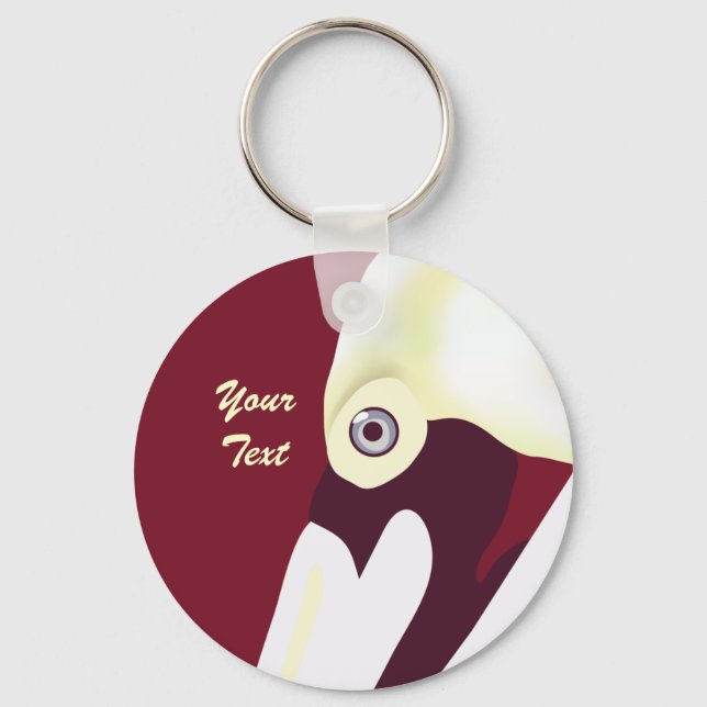 Stylish Pelican Keychain (Front)