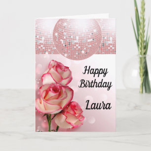 Stylish personalised birthday card