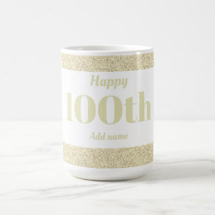 stylish personalised birthday mug gift 100th