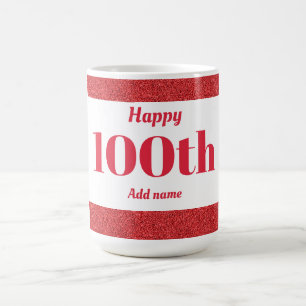 stylish personalised birthday mug gift 100th