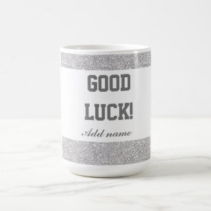 Stylish personalised good luck mug gift