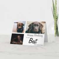 Stylish Personalized 3 Photo Collage | Birthday