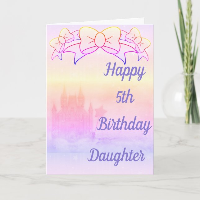 Stylish personalized age and name birthday card (Front)