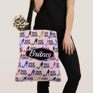 STYLISH PERSONALIZED AND CUSTOM SHOE QUEEN TOTE BAG