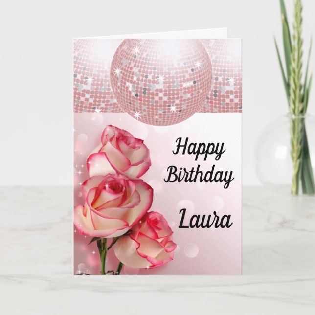 Stylish personalized birthday card (Front)