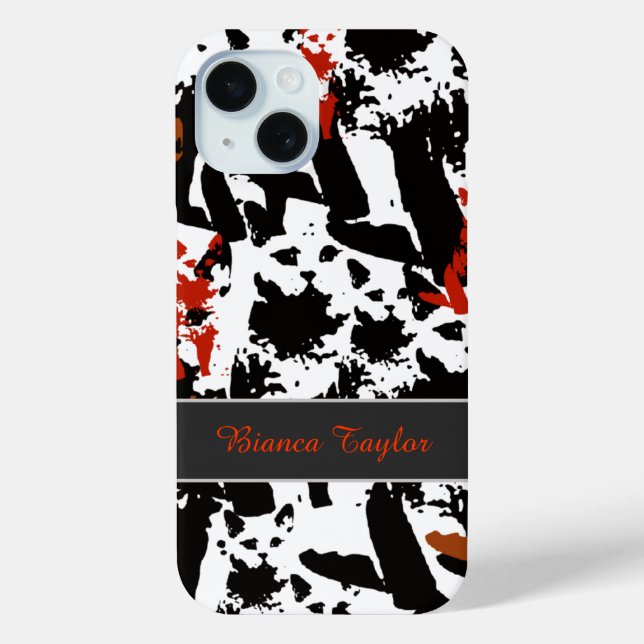 stylish & personalized cat pattern Case-Mate iPhone case (Back)