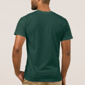 Stylish Personalized Golf Player Logo on Green T-Shirt (Back)