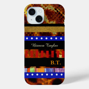 Stylish & Personalized Multicolored Stripes iPhone 15 Case