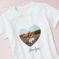 Stylish Personalized Name Photo Love Heart